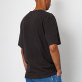 Folk | Folk Slub Embroidery T-Shirt - Black Comet | Folk x Goss Brothers