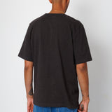 Folk | Folk Slub Embroidery T-Shirt - Black Comet | Folk x Goss Brothers