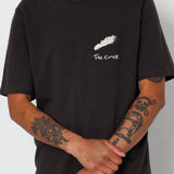 Folk | Folk Slub Embroidery T-Shirt - Black Comet | Folk x Goss Brothers