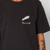 Folk | Folk Slub Embroidery T-Shirt - Black Comet | Folk x Goss Brothers