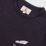Folk | Folk Slub Embroidery T-Shirt - Black Comet | Folk x Goss Brothers