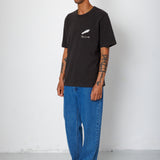 Folk | Folk Slub Embroidery T-Shirt - Black Comet | Folk x Goss Brothers