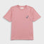 Folk | Folk Slub Embroidery T-Shirt - Dusty Pink Parrot | Folk x Goss Brothers