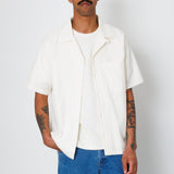 Folk | Folk Relaxed Soft Collar Shirt - Ecru Tapestry 
