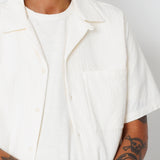 Folk | Folk Relaxed Soft Collar Shirt - Ecru Tapestry 