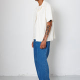Folk | Folk Relaxed Soft Collar Shirt - Ecru Tapestry 