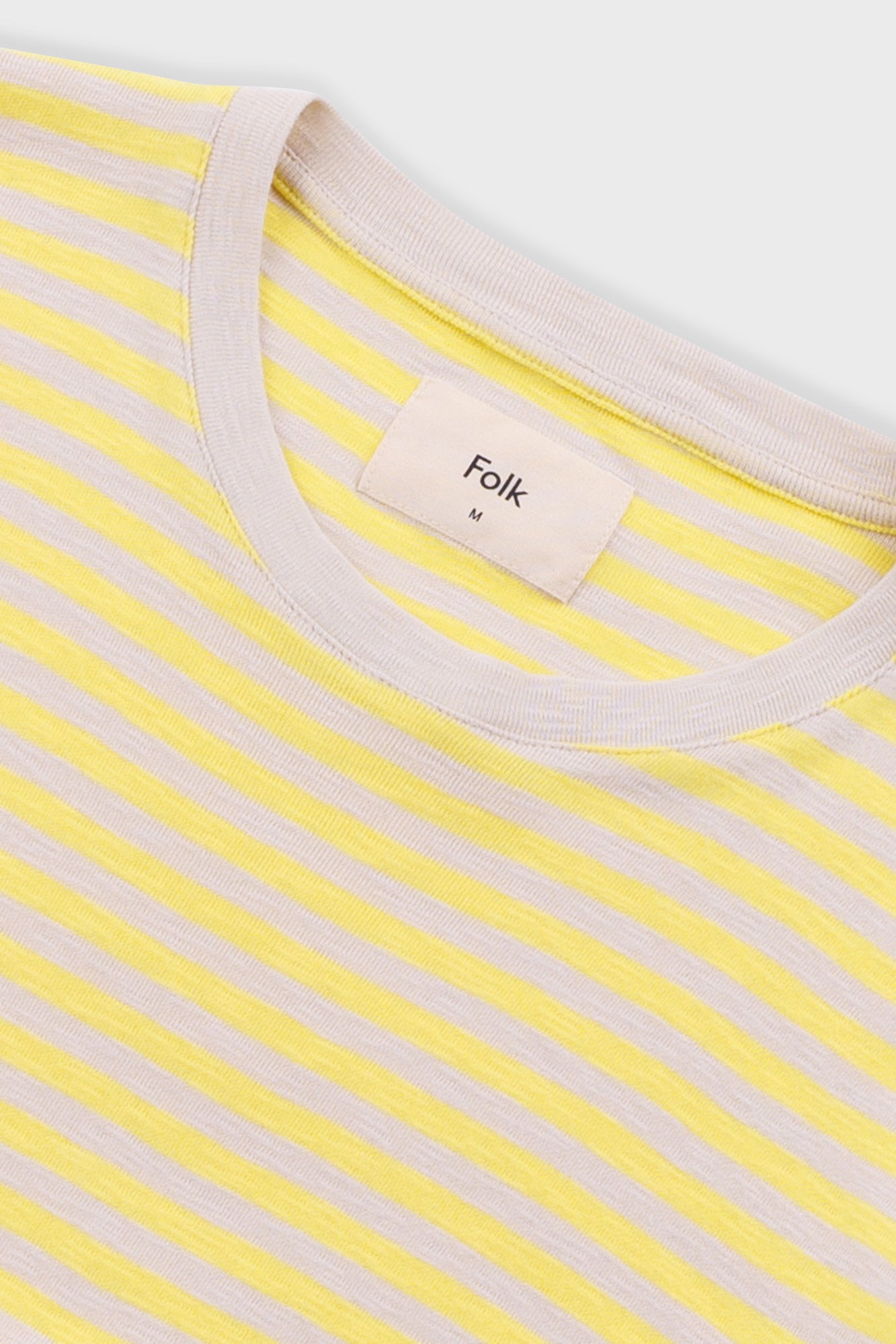 Folk | Folk Classic Striped T-Shirt -Yellow Ecru