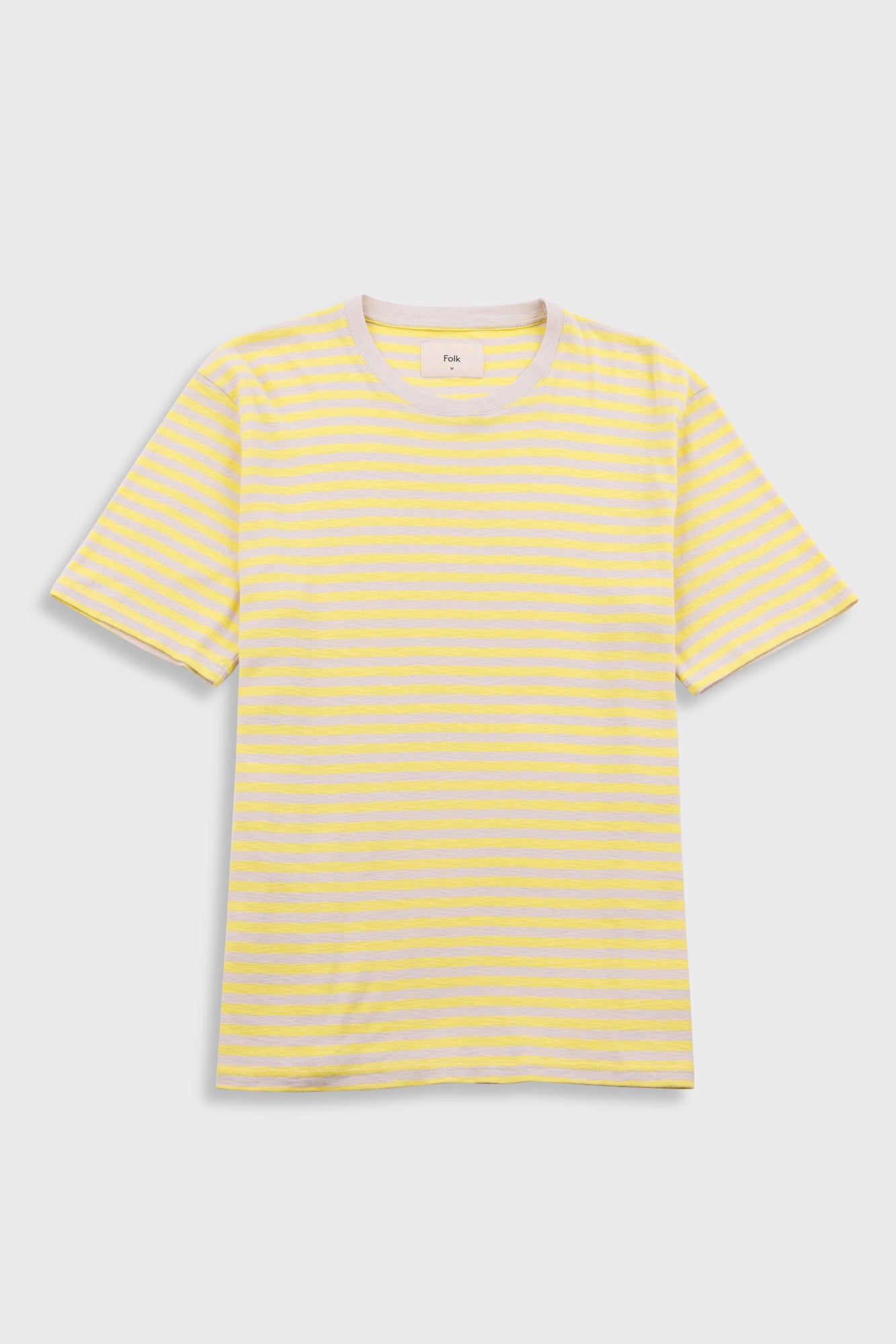 Folk | Folk Classic Striped T-Shirt -Yellow Ecru