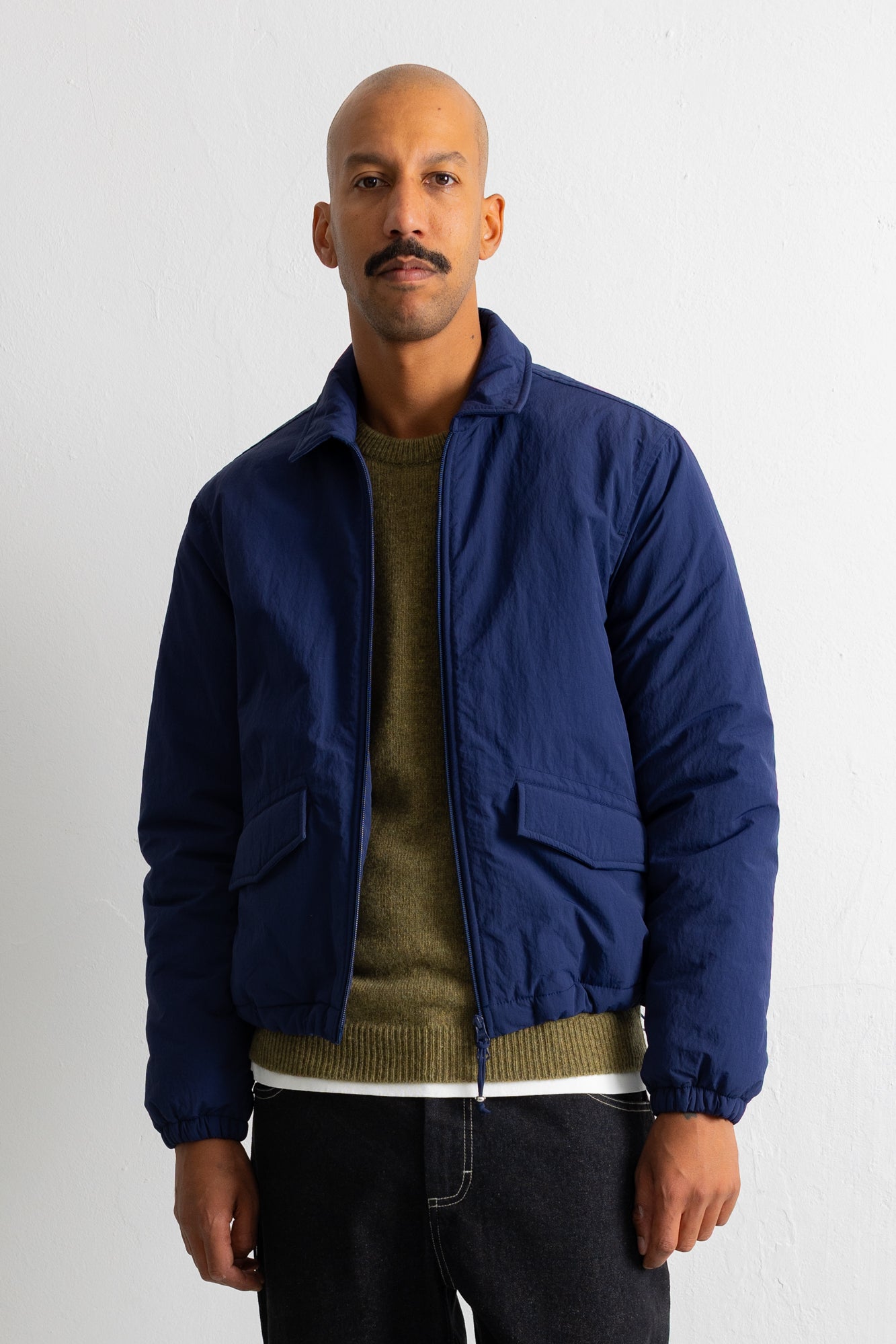Folk | Folk Wadded Bomber - Rich Navy