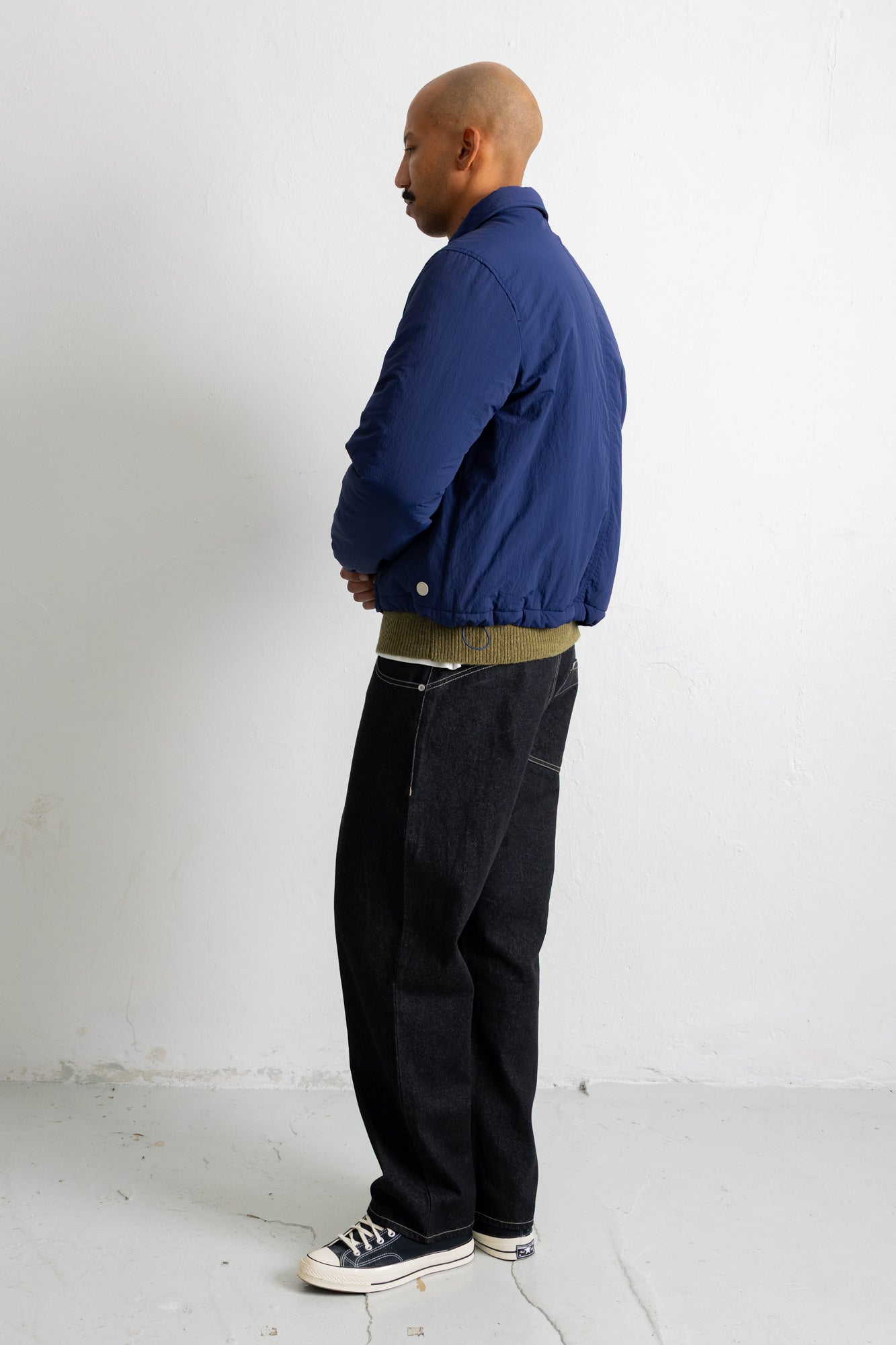 Folk | Folk Wadded Bomber - Rich Navy
