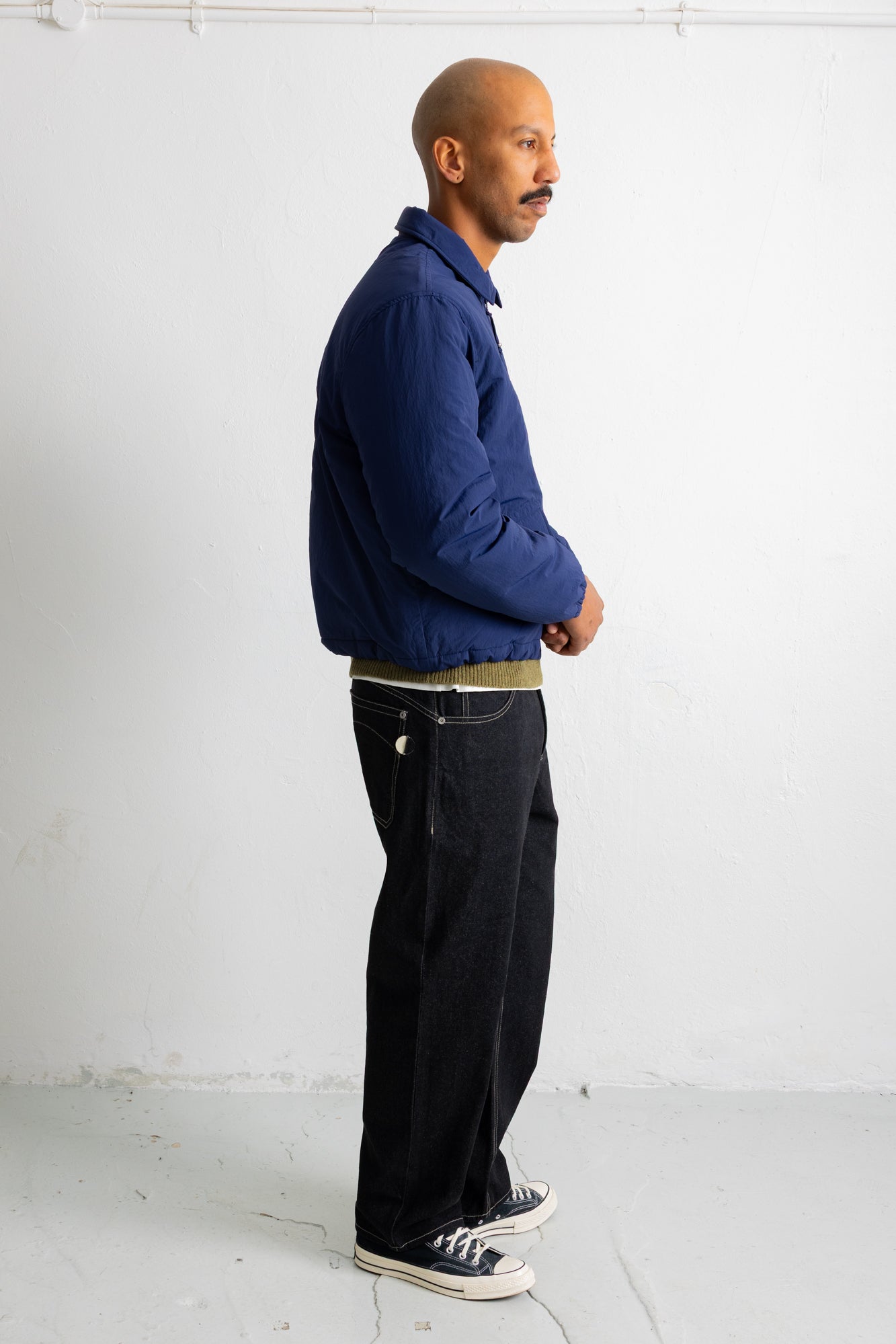 Folk | Folk Wadded Bomber - Rich Navy