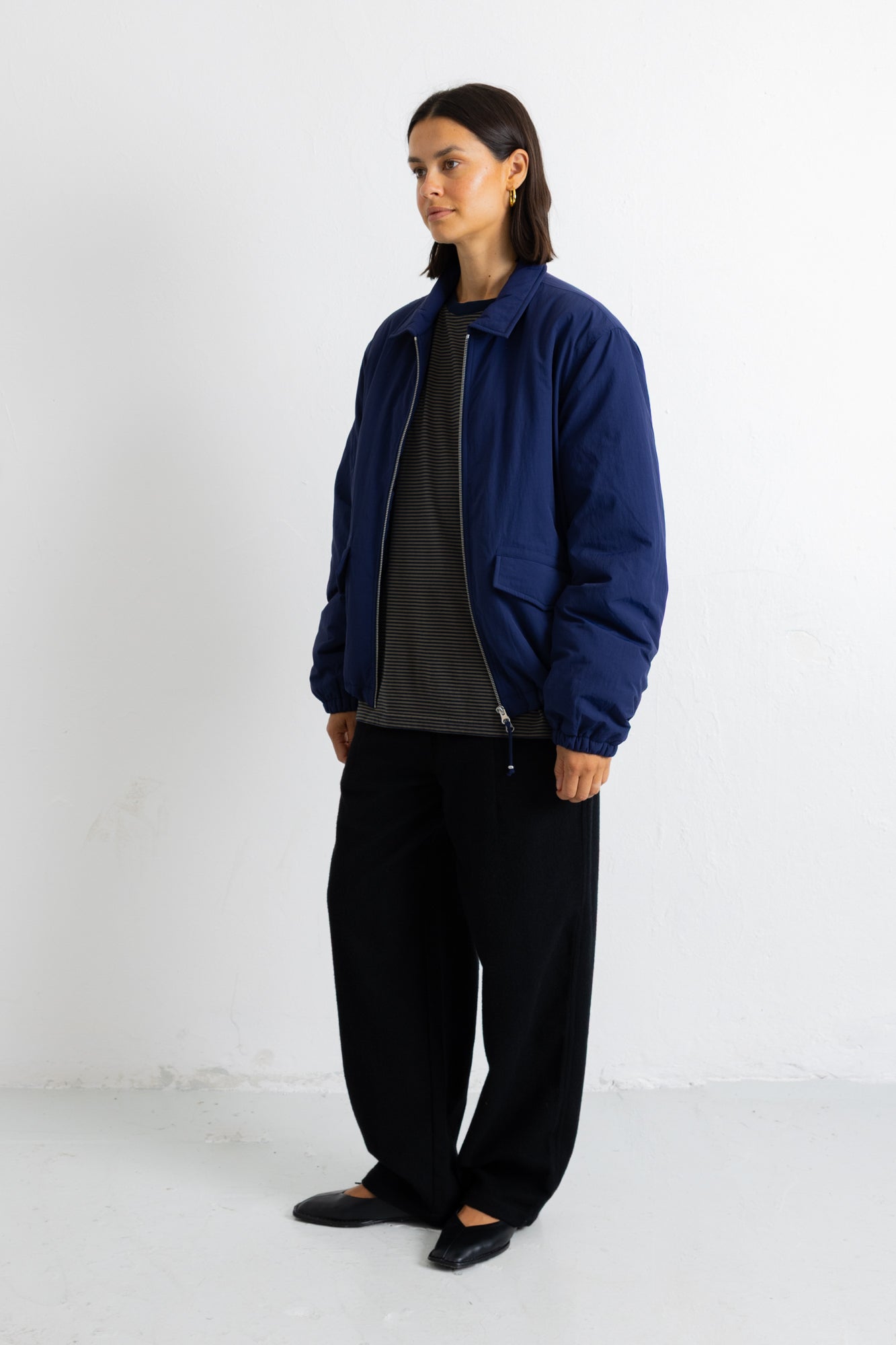 Folk | Folk Wadded Bomber - Rich Navy