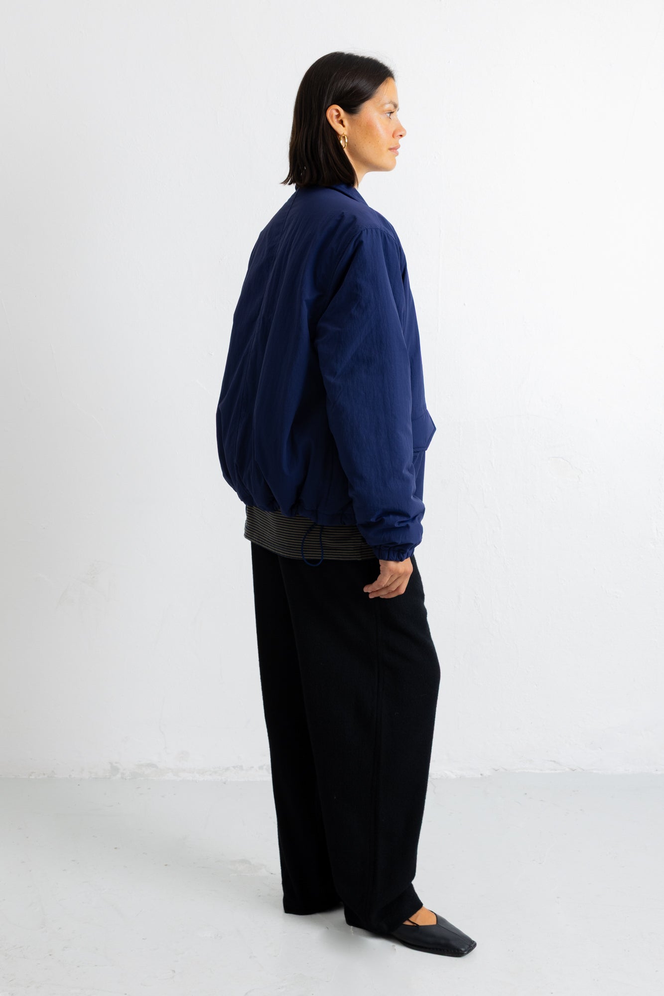 Folk | Folk Wadded Bomber - Rich Navy
