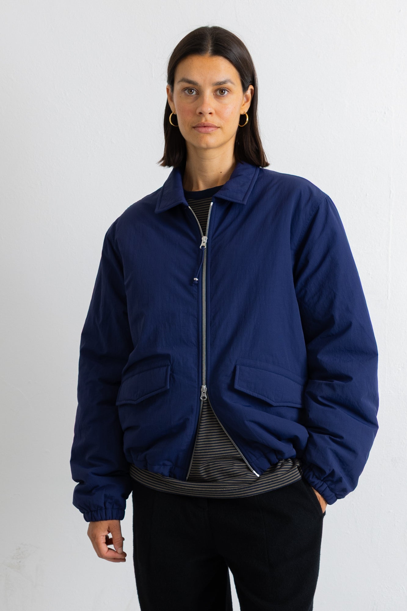 Folk | Folk Wadded Bomber - Rich Navy