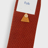 Folk | Folk Waffle Sock - Clay