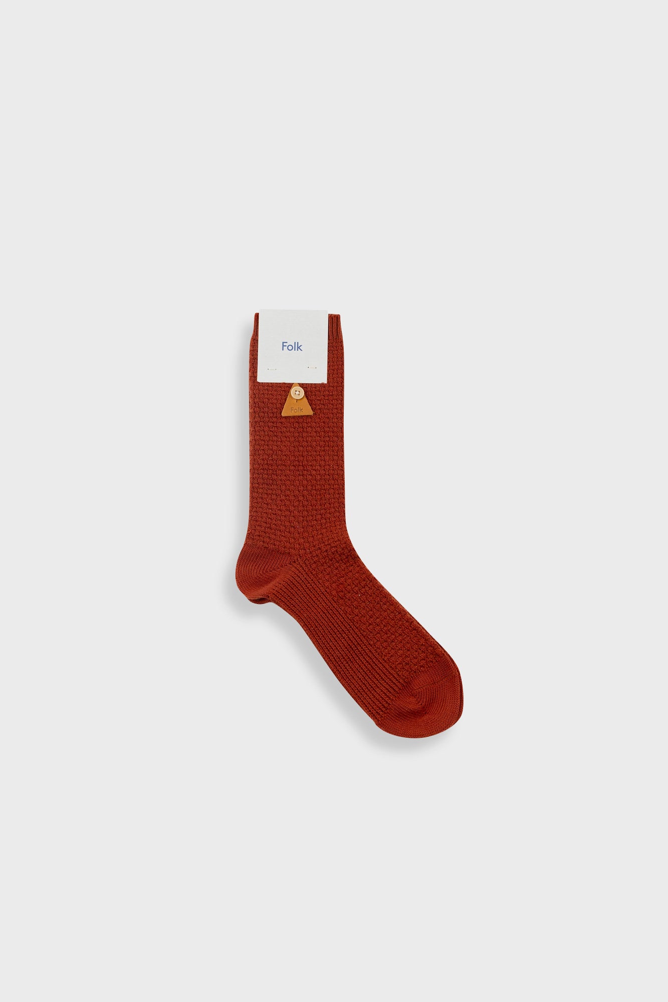 Folk | Folk Waffle Sock - Clay