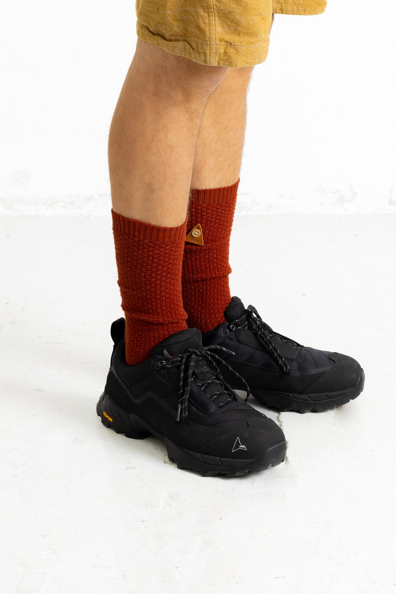 Waffle Sock - Clay