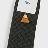 Waffle Sock - Dark Olive