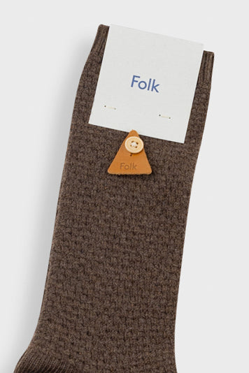 Waffle Sock - Espresso