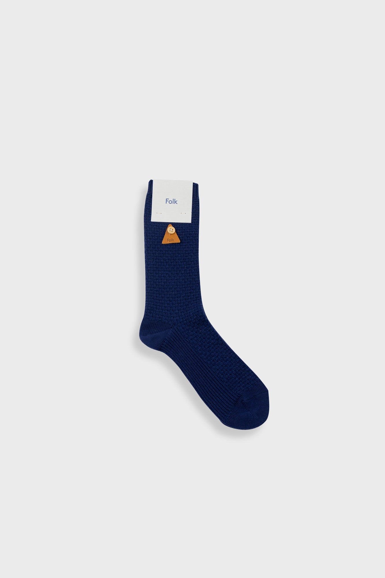 Folk | Folk Waffle Sock - Navy