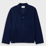 Folk | Folk Wide Fit Blazer - Navy Lightweight Moleskin