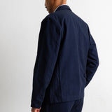 Folk | Folk Wide Fit Blazer - Navy Lightweight Moleskin