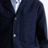 Folk | Folk Wide Fit Blazer - Navy Lightweight Moleskin