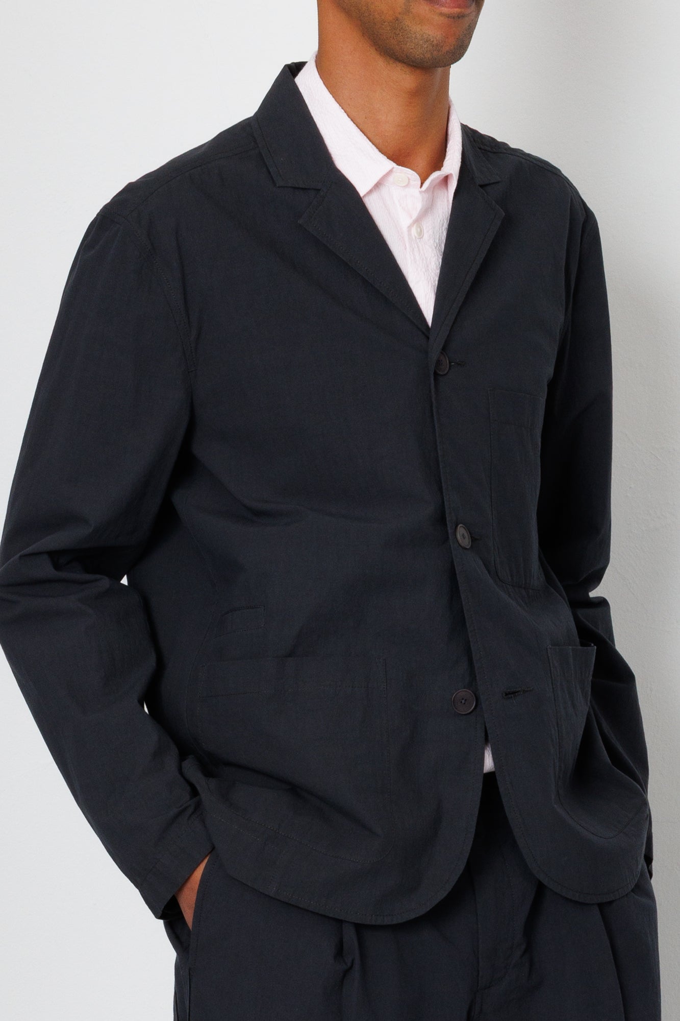 Folk | Folk Wide Fit Blazer - Charcoal