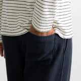 Wide Fit Trouser - Black Bedford Cord