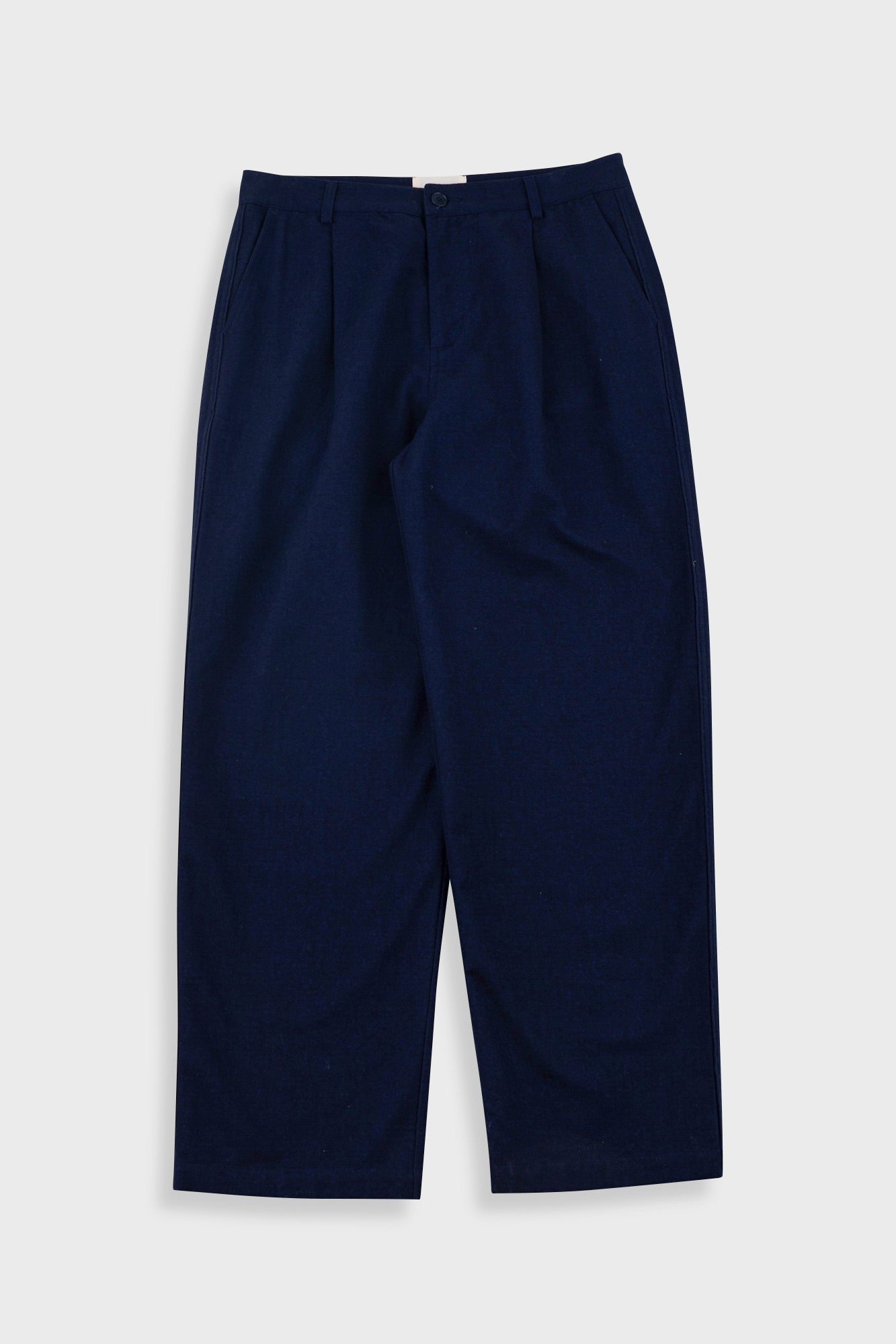 Folk | Folk Wide Fit Trousers - Navy Lightweight Moleskin