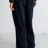 Wide Fit Trousers - Black Chunky Cord