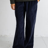 Wide Fit Trousers - Black Chunky Cord