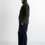 Wide Fit Trousers - Blue Black Chunky Cord