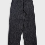 Folk | Folk Wide Fit Trousers - Black Brushed Twill