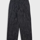 Folk | Folk Wide Fit Trousers - Black Brushed Twill