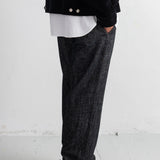 Folk | Folk Wide Fit Trousers - Black Brushed Twill