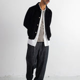 Folk | Folk Wide Fit Trousers - Black Brushed Twill