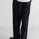 Wide Fit Trouser - Black Charcoal Stripe