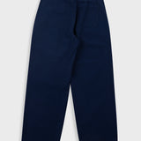 Folk | Folk Wide Fit Trousers - Navy Crinkle Stripe