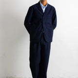 Wide Fit Trouser - Navy Lightweight Moleskin