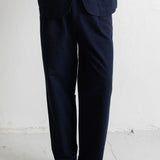 Wide Fit Trouser - Navy Lightweight Moleskin