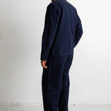 Wide Fit Trouser - Navy Lightweight Moleskin