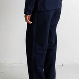 Wide Fit Trouser - Navy Lightweight Moleskin