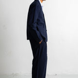 Wide Fit Trouser - Navy Lightweight Moleskin