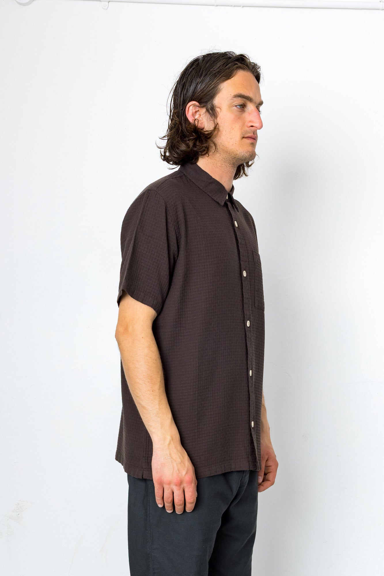 Folk | Folk Wilkes Shirt - Chocolate