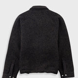 Folk | Folk Cropped Winter Coat - Navy Brown Texture