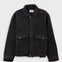 Folk | Folk Cropped Winter Coat - Navy Brown Texture