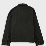 Folk | Folk Cropped Winter Coat - Olive Brushed Wool
