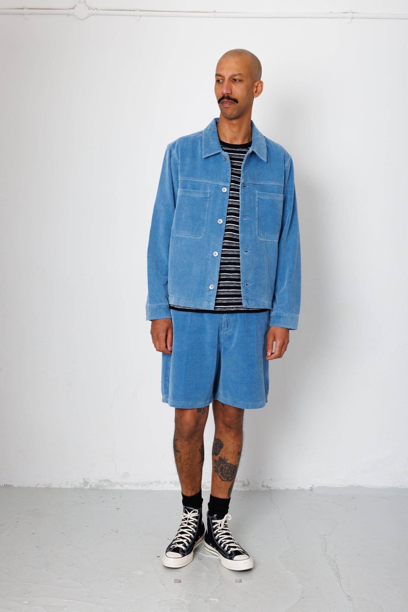 Sqoud ジャケット ブルー Folk Folk Zaki Jacket - Soft Blue Cord