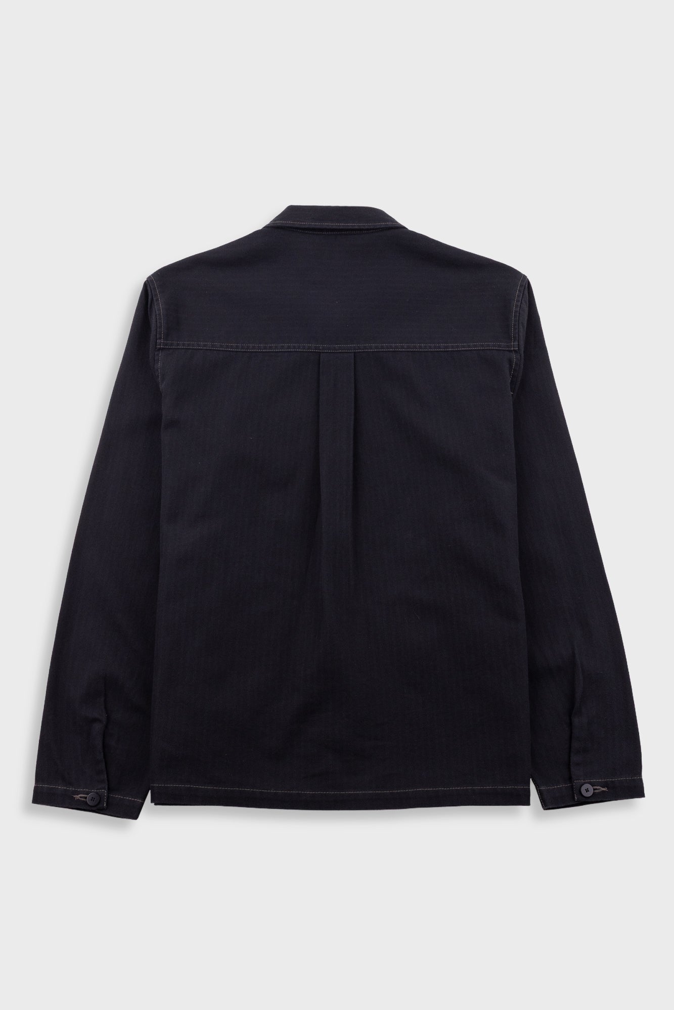 Folk | Folk Zip Overshirt - Black Herringbone